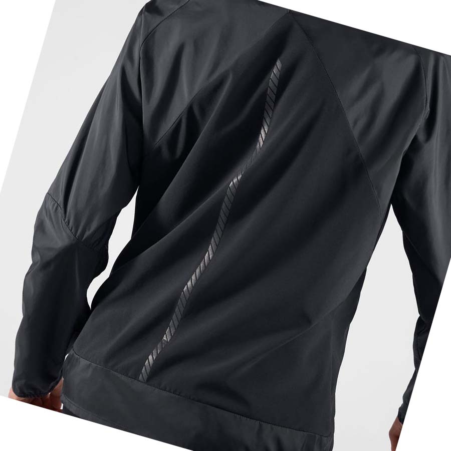 Salomon BONATTI CROSS WIND WINDBREAKERS Kadın Ceket Siyah | TR 2465LIS